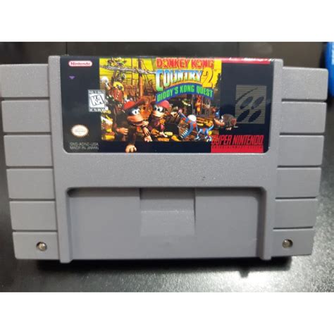 Cartucho De Super Nintendo Donkey Kong Country Shopee Brasil