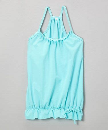 Squirtini Bikini Aqua Bubble Racerback Cover Up Girls Tank Top