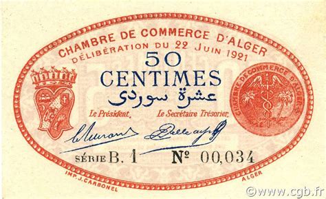 Centimes Alg Rie Alger Jp P Billets