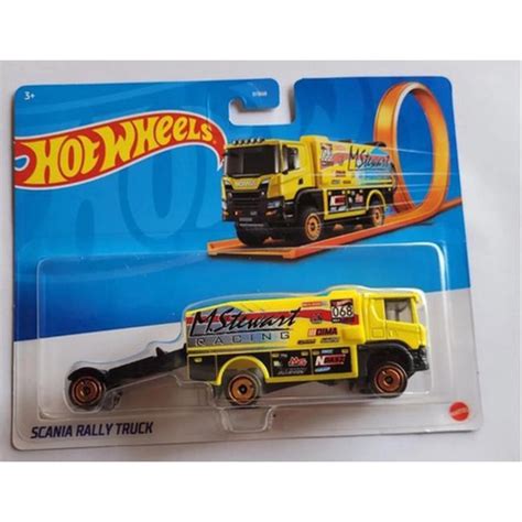 Hot Wheels Caminhão Trackstar Scania Rally Truck Gkc33 em Promoção na