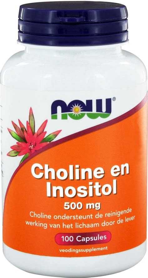 Now Foods Choline En Inositol 250 Mg Choline En 250 Mg Inositol Per