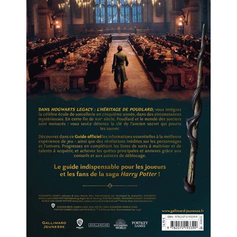 Hogwarts Legacy Le Guide Officiel Du Jeu