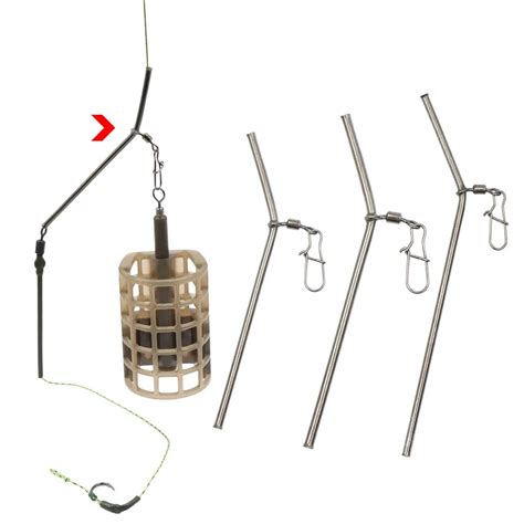 Method Feeder Fishing Carp Hooks Fishing Tackle Feeders Boxes 3pcs