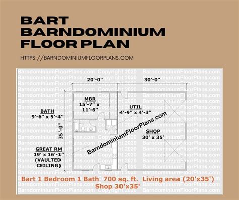 Affordable Open Concept Stock Floor Plan Alice Barndominium 1750 Sq Ft