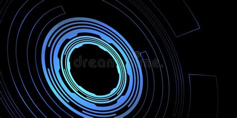 Sci Fi Futuristic User Interface. Stock Illustration - Illustration of ...