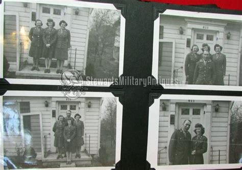 Stewarts Military Antiques Us Wwii Wac Photo Album Photos