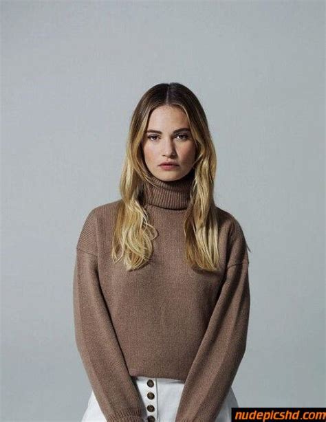 Lily James Turtleneck Sweater Nude Leaked Porn Photo 658501 NudePicsHD