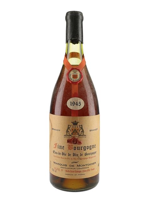 Marquis de Montdidier 1945 Eau De Vie De Bourgogne - Lot 175847 - Buy ...