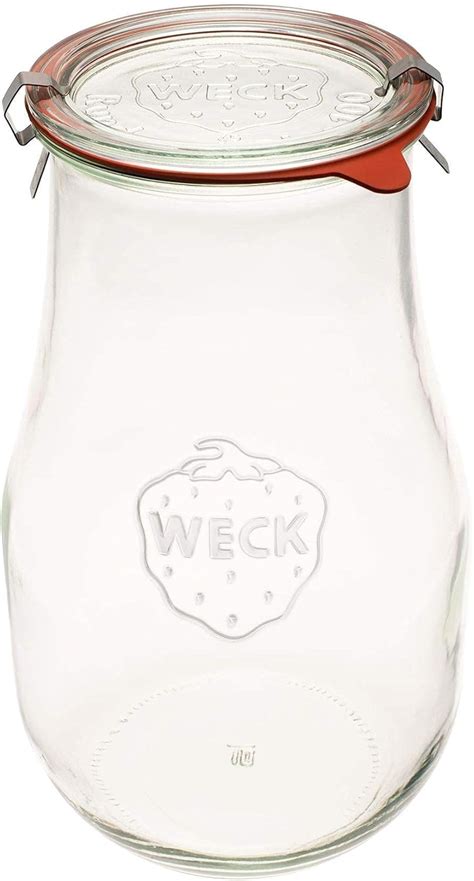 Amazon de Weck Jars Tulpengläser 2 5 Liter Sauerteig Startergläser