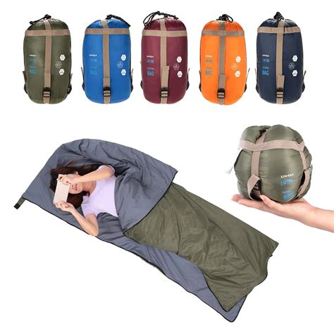 Lixada 190 75cm Outdoor Envelope Sleeping Bag Camping Travel Hiking