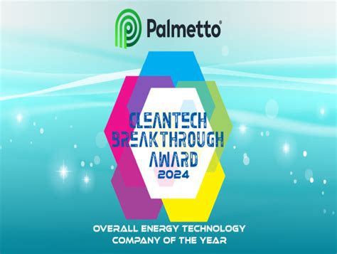 Palmetto Named Overall Energy Technology Company Of The Year” In 2024