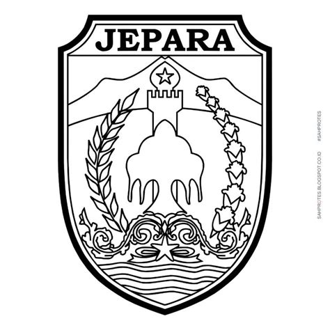 Logo Kabupaten Jepara Hitam Putih | (example: Themes Hive)