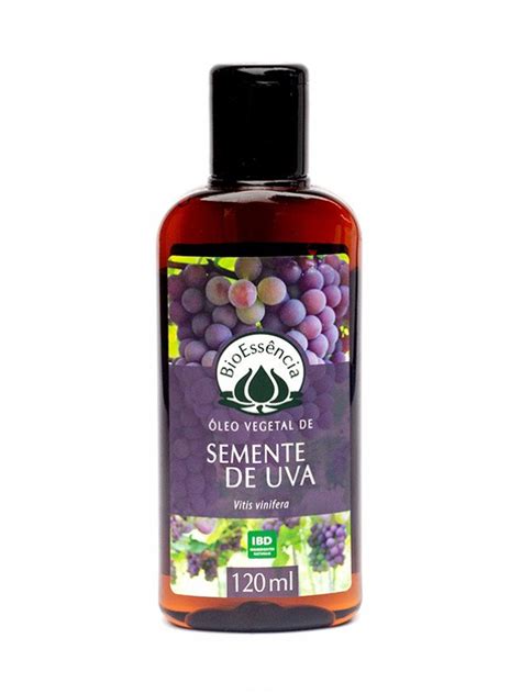 Óleo vegetal de semente de uva BIOESSENCIA 120ml