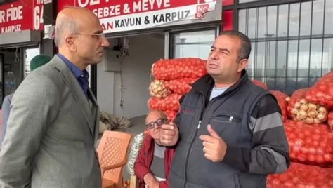 CHP Milletvekili Aşkın Genç Kayseri deki Meyve Sebze Halinde Yapılan