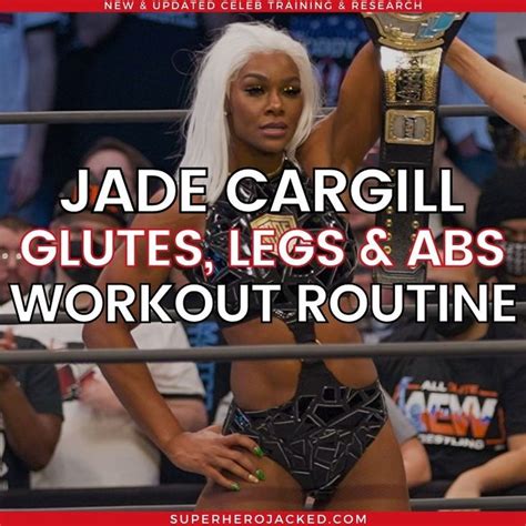 Jade Cargill Workout Routine: WWE Superstar Legs, Glutes and Abs! | Leg ...