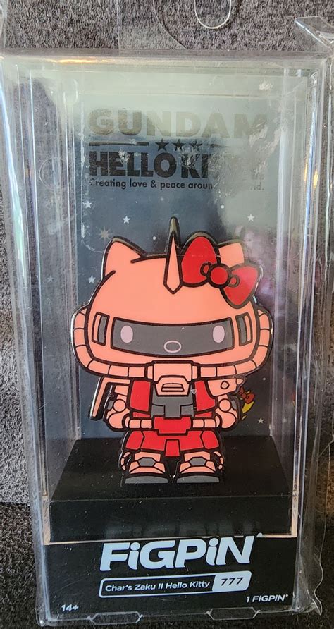 Unkwn Figpin Gundam X Hello Kitty Chars Zaku Ii Collectible Pin Grailed