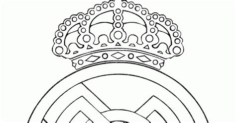 Mewarnai Gambar Logo Klub Real Madrid Contoh Anak Paud