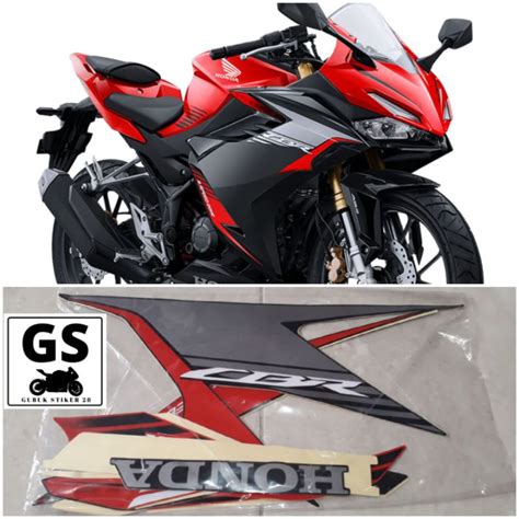 Jual STRIPING STIKER LIS BODY MOTOR HONDA CBR 150R TAHUN 2021 MERAH