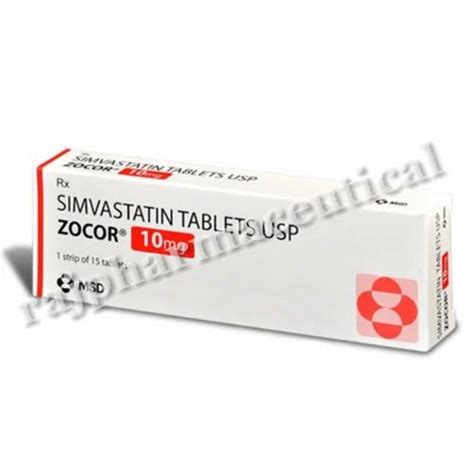 Zocor 20mg Tablet Simvastatin At Rs 100 Strip Zocor In Surat ID