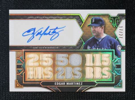 Topps Triple Threads Triple Threads Autograph Relics Ttar Em