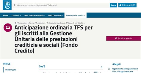 Nuovo Anticipo Tfr E Tfs Inps Istruzioni Per Richiederlo Dal Febbraio