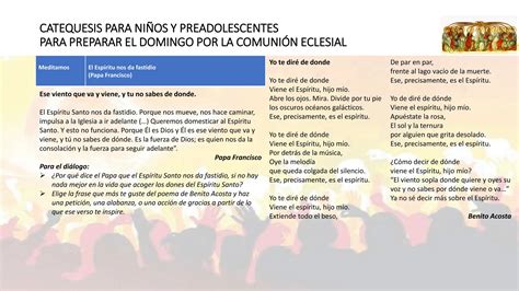 POWER POINT CATEQUESIS NINOS DOMINGO POR LA COMUNION Pptx