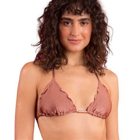 Rio De Sol Haut De Maillot De Bain Shimmer Copper Femme Des Marques