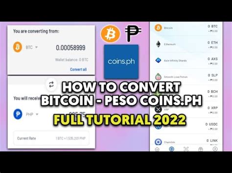 HOW TO CONVERT BITCOIN PESO COINS PH BTC PHP FULL TUTORIAL 2022