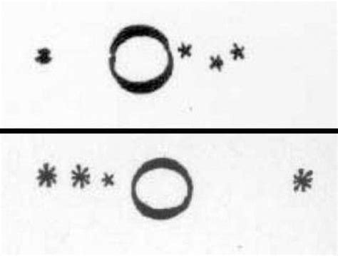 Galileo Galilei's drawings of Jupiter's moons changing positions as observed through his ...