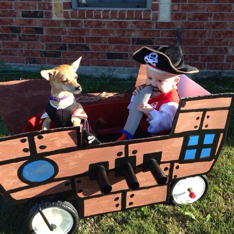 Diy Pirate Ship With Painted Foam Board Hot Glue And Toilet Paper