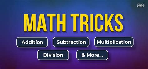 Top 30 Math Tricks For Fast Calculations