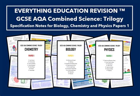 Resource Bundle Gcse Aqa Combined Science Trilogy Specification