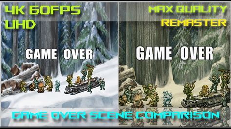 Metal Slug 7 XX Remaster Classic GAME OVER Scene COMPARISON