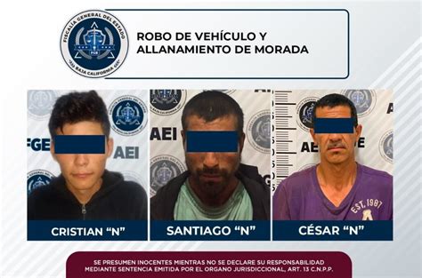 Detienen a tres por allanamiento de morada y robo de vehículo XEWT 12