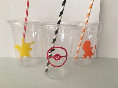 Pokemon Party Cups Etsy