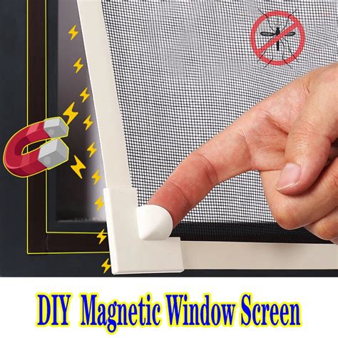 Magnet Adjustable Magnetic Window Screen Insect Screen Removable And