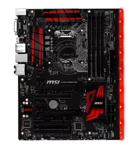 MSI H170A GAMING PRO LGA 1151 Intel H170 DDR4 DIMM USB3 1 ATX