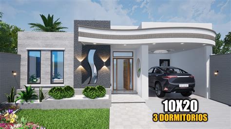 CASA HERMOSA Y MODERNA 10X20 LUIS ARQ YouTube