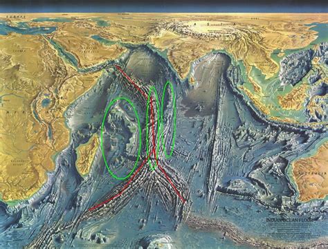 World Ocean Floor Map With Labels