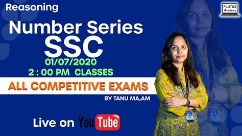 Ssc Reasoning Number Series Class On 1st July At 2 Pm Youtube