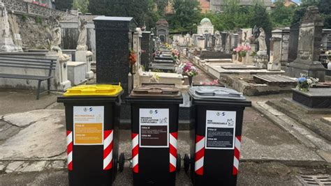 Al Cimitero Di Salerno Nuovi Bidoni Per La Raccolta Differenziata Irno