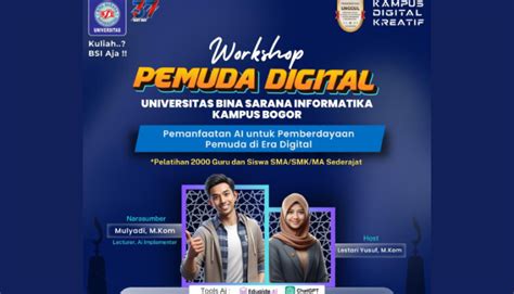 Universitas BSI Kampus Bogor Gelar Workshop Pemuda Digital Bahas