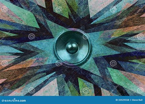 Grunge Music Speaker Explosion Royalty Free Stock Photos Image 33529558