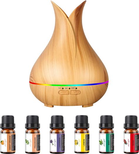 Grevol Aromatherapy Diffuser With Essential Oils Included 150ml Small Cute Aroma