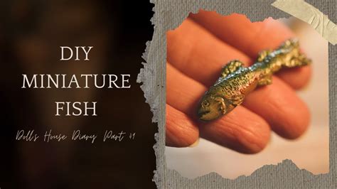 DIY Miniature Fish Polymer Clay Tudor Dolls House Makeover Diary