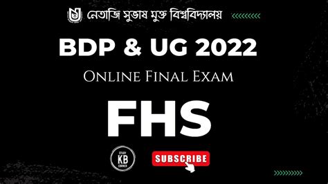 Nsou Bdp Final Exam Fhs Set Live Nsou Bdp Fhs Mcq