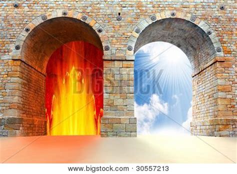 Two Gates Heaven Hell Image & Photo (Free Trial) | Bigstock