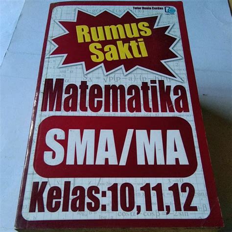 Jual Buku Bimbel Rumus Sakti Matematika SMA MA Kelas 10 11 12