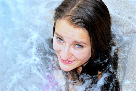 Hot Tub Stock Photo Image Of Whirlpool Teen Female