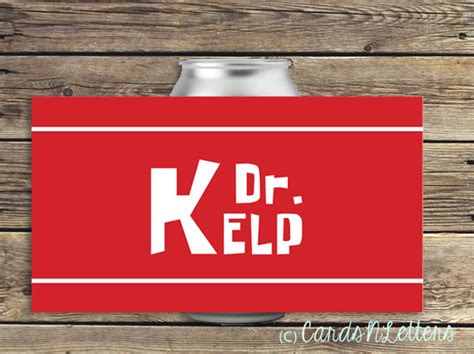 Dr Kelp Soda Can Spongebob Red Sea Drink Labels Printable Etsy Australia